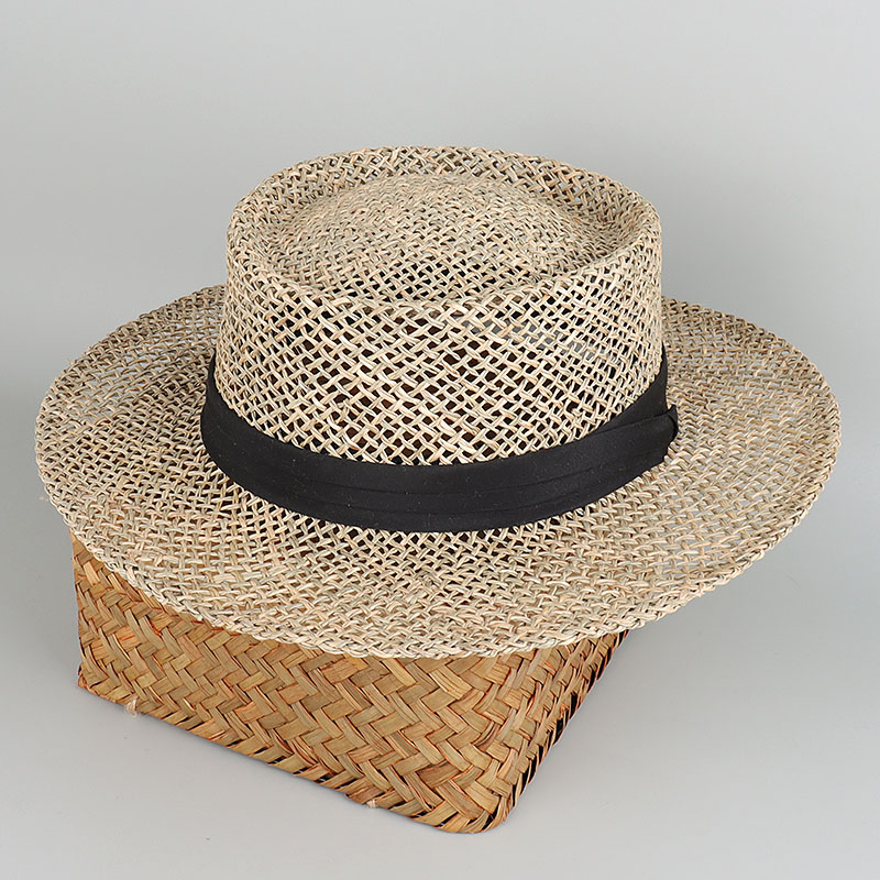 Bucket Hat Straw - 100% الأعشاب الطبيعية بنما شاطئ قبعة