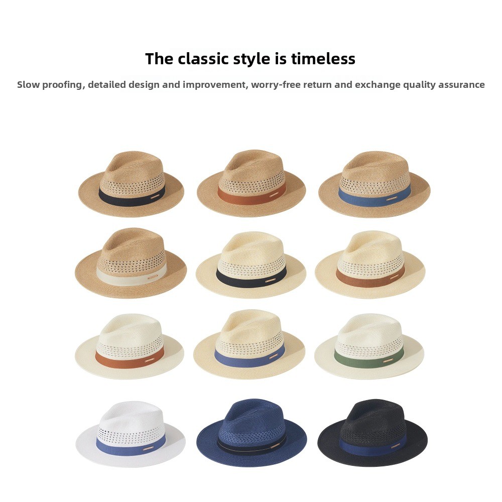 Bucket Hat Straw - حجم كبير 60 سنتيمتر بنما الجاز