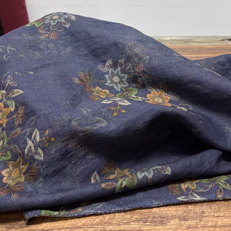Linen Shirt Breathable - 1 ياردة من قماش الكتان النقي