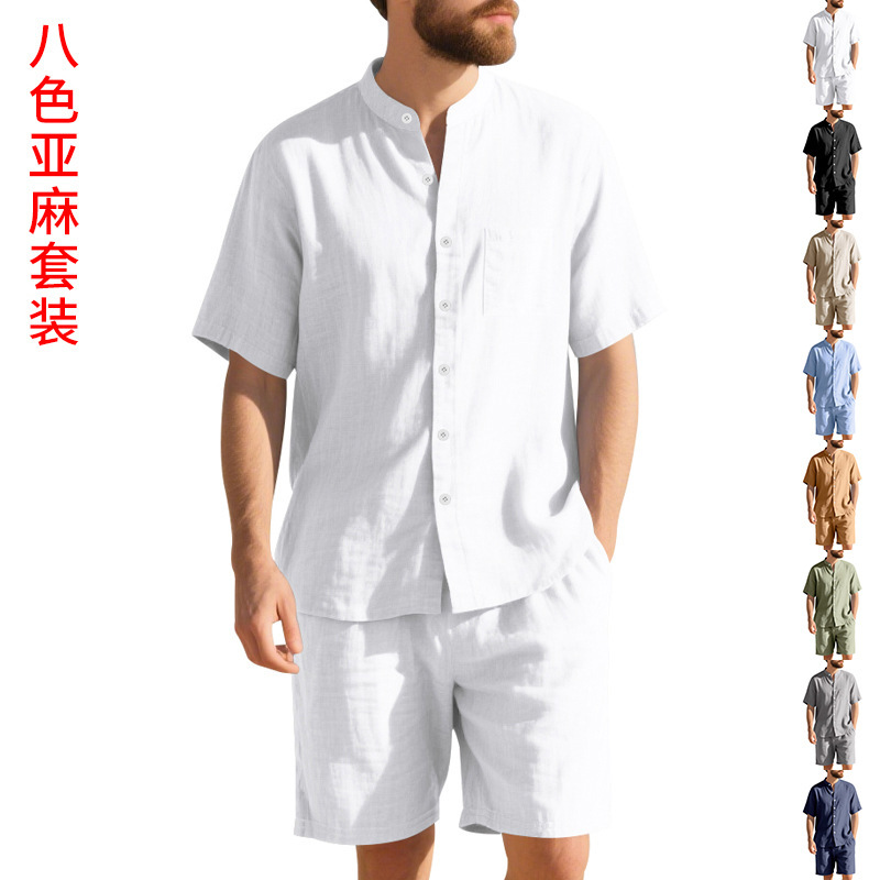 بدلة رجالية صيفية من الكتان بت - مراجعة Linen Shirt Breathable وسعره