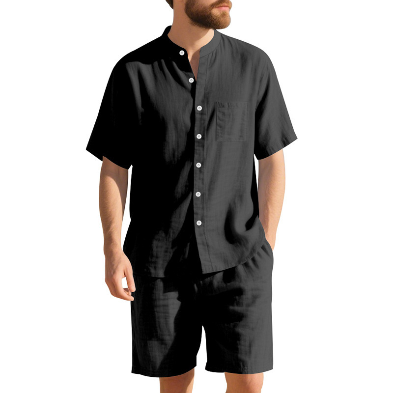 بدلة رجالية صيفية من الكتان بت - مراجعة Linen Shirt Breathable وسعره
