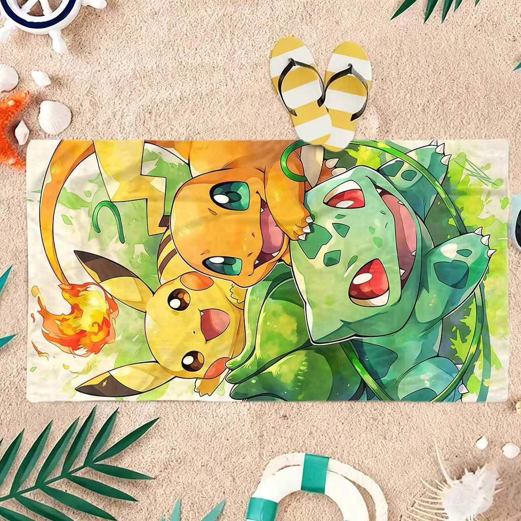 منشفة شاطئ من P-Pokemon Starte - مراجعة Beach Towel Large وسعره