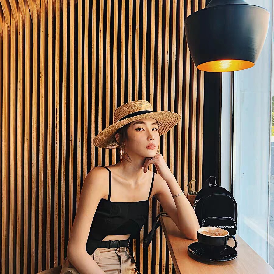 قبعة قش فرنسية أنيقة للنساء بش - مراجعة Bucket Hat Straw وسعره
