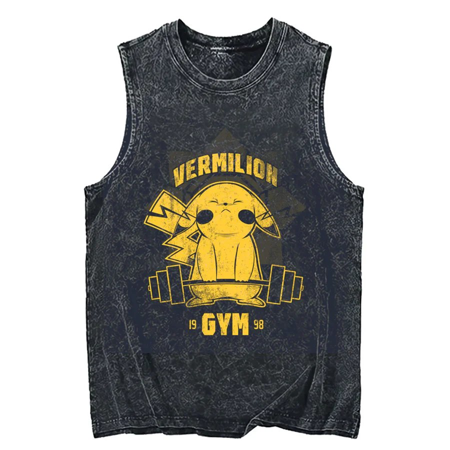 تي شيرت بدون أكمام بوكيمون بيك - مراجعة Tank Top Muscle وسعره