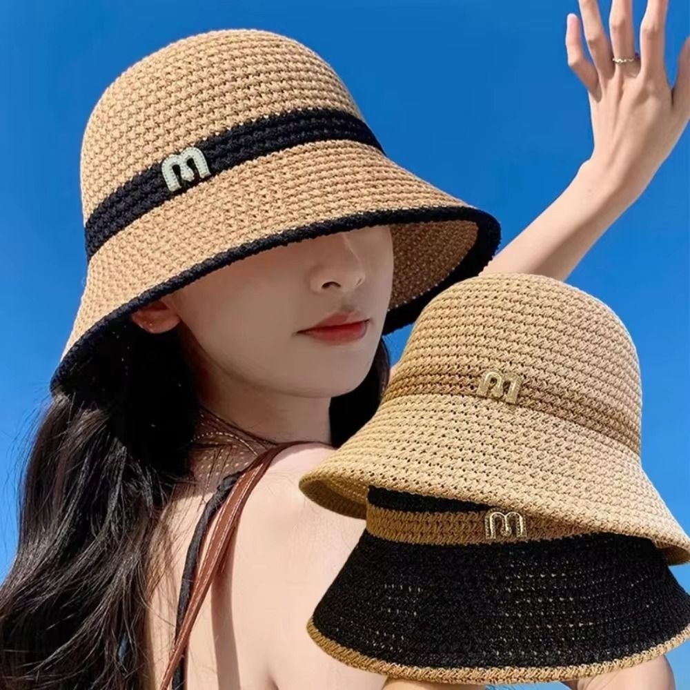 أزياء أنيقة القوس صياد قبعة ال - مراجعة Bucket Hat Straw وسعره