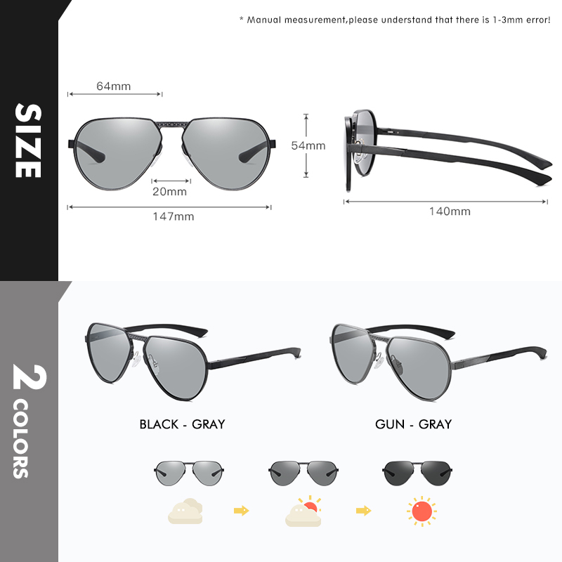 نظارات شمسية من LIOUMO بإطار م - مراجعة Sunglasses Aviator Polarized وسعره