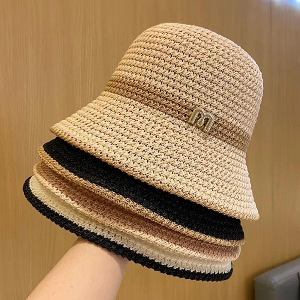 أنيقة القوس صياد قبعة طوي واسع - مراجعة Bucket Hat Straw وسعره