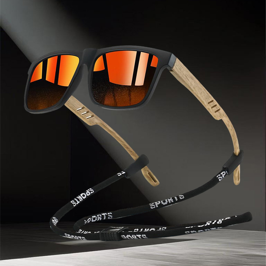 نظارات شمسية مربعة أنيقة مع سل - مراجعة Sunglass Retainer Cord وسعره